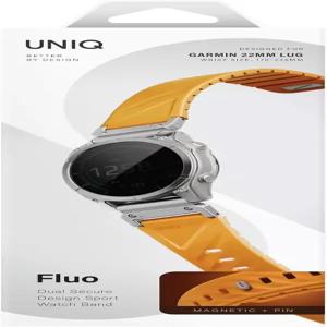 가민 워치 밴드 22mm용 UNIQ FLUO 탈착식 커넥터가 자석 실리콘 스트랩 스마트워치에 안정적이고 조절