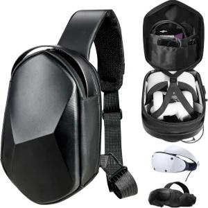 SARLAR 대용량 스페이스 캐리 케이스 PlayStation VR2 및 HTC Vive Focus Vision Meta Quest 2 호환 배터리