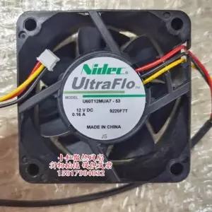 NIDEC U60T12MUA7-53 6025 6CM 12V 0.16A 조용한 냉각 팬용 새 쿨러 팬 60x60x38M