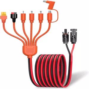 Leehitech 태양광 패널 커넥터 키트 1~7 12AWG 및 연장 케이블 스플리터 XT60 DC7909 Anderson 어댑터