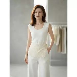 한정수량 잇미샤 크로쉐 레이어 니트 스커트 ITP9AMF770 2815490
