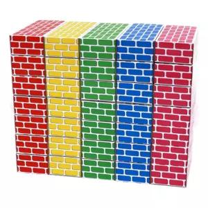 종이벽돌블록 (대형)35pcs 블럭 조립 블륵 놀이 어린이 유아 만들기 장난감 교재 쌓기 유치원교구