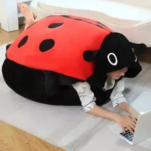 100CM 웨어러블 곤충 플러시 장난감 무당 벌레 인형 쿠션 재미 있은 파티 코스프레 부드러운 잠자는 베개