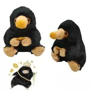 환상적인 짐승 플러시 장난감 애완 동물 Niffler 블랙 오리너구리 부드러운 인형 행운의 생일 선물