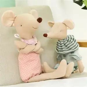 35CM 귀여운 마우스 플러시 장난감 동물 인형 드레싱 생일 선물 소년
