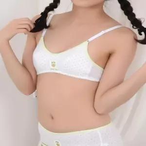흰색 화이트 청소년 학생 2단계브라 10대속옷