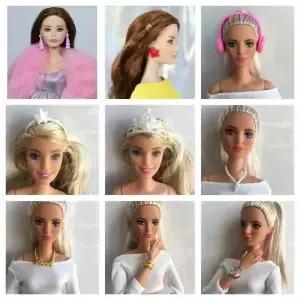 오리지널 인형 목걸이 팔찌 머리핀 이어폰 귀걸이 패션 1/6