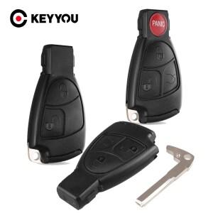 KEYYOU 메르세데스 벤츠 B C E ML S CLK Vito 639 교체 234 버튼 자동차 스마트 키 케이스 쉘 포브 원격 언