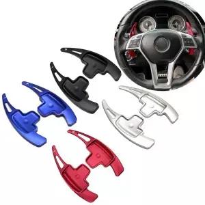 자동차 스티어링 휠 패들 시프트 확장 시프터 DSG A B M 클래스 W176 W246 GLK SLK CLA GLA 스티커