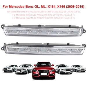 메르세데스 벤츠 X164 GL320350450550 2009-2012용 DRL 안개등 주간 주행등, ML63 AMG W166 2011-2015용