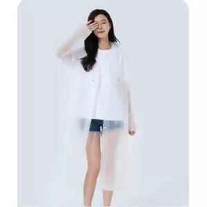 등산 캠핑 성인용 우비 EVA 코트형 휴대용 우의 반투명