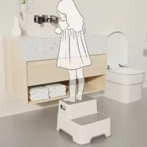 셀닥터 미끄럼방지 2단 발 디딤대 욕실 화장실 책장 계단 보조의자