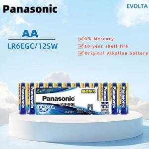 12PCS Panasonic AA 1.5V 알카라인 건전지 디지털 CD 플레이어 무선 마우스 등에 적합