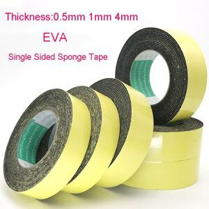 0.54mm 폭  접착력 EVA 검정 스펀지 폼 고무 테이프 충돌 방지 씰 스트립