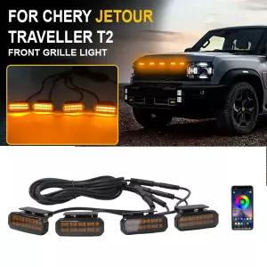 체리 제투어 트래블러 T2 2026 LED 프론트 그릴 라이트 자동차 주간 주행등 휠 아이브로우 램프 픽업 액세