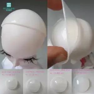 1/6 1/4 1/3 BJD DD SD MSD YOSD 인형 액세서리용 투명 실리콘 가발 보호 커버