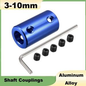 1Pcs 샤프트 커플링 3mm/4mm/5mm/6mm/6.35mm/7mm/8mm/10mm 알루미늄 합금 블루 리지드 모터 3D 프린터 부품