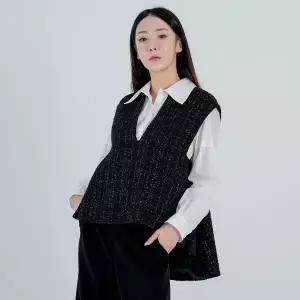 [메지스](대구신세계)트위드체크 조끼 XC0WD03VT0
