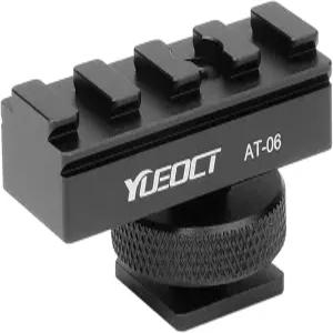 YUEOCT 파인더 투 카메라 핫슈 어댑터 11mm 레일 피카티니 도브테일 파인더스코프 가이드 1/4인치 나사