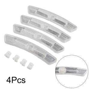 4pcs 자전거 스포크 반사판 산악 강철 림 부품 경고