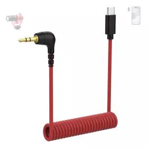 USB C to 3.5mm TRS 마이크 케이블 어댑터 Rode VideoMic Hollyland Lark M1 / M2 MAX 150 듀오 DAC 오디오