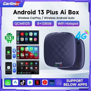 Carlinkit CarPlay Ai Box Qualcomm 6125 8 코어 CPU 안드로이드 13.0 무선 자동 OEM 내장 유선