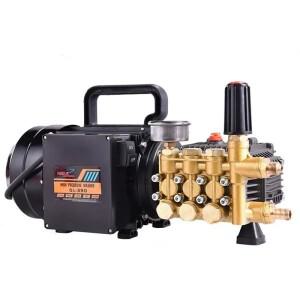 QL-390 가정용 세탁기 고압 황동 도금 트리플렉스 플런저 펌프 자동차 1.6-1.8KW 80-100bar 10LPM