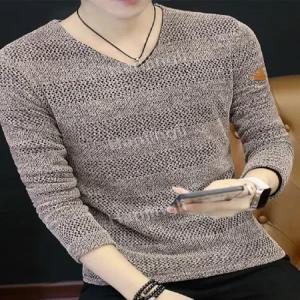 봄가을 티셔츠 봄 스웨터 남자 남성 브이넥니트 니트 가을 간절기 슬림핏 브이넥 겨울 긴팔
