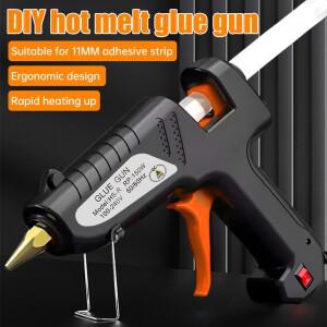 150W 산업용 전기 열융착 글루건 - 11mm 스틱 호환 온도 조절 DIY 수리