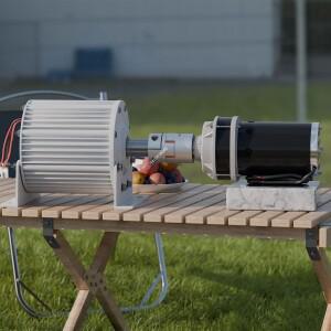 50KW  에너지 영구 자석 발전기 220V 브러쉬리스 세트 조절 가능 모터가