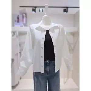 한정수량 더 아이잗 코튼 100 버튼 포인트 루즈핏 셔츠 741 S3M0BL 741 2818563