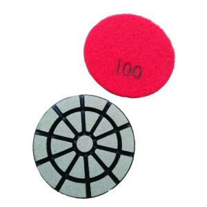 3개 3인치 80mm 세라믹 본드 과도기 다이아몬드 연삭 패드(콘크리트 및 스크래치 패턴 부드럽게)