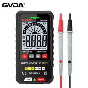 GVDA 디지털 멀티미터 트루 RMS NCV DC 전압 테스터 자동 DMM