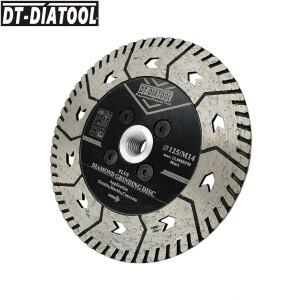 DT-DIATOOL 다이아몬드 커팅 디스크 연삭 톱날 화강암 대리석 콘크리트 휠 컷 플레이트 용 2pcs 125mm