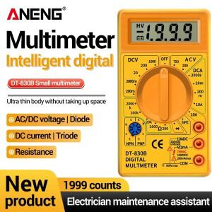 ANENG DT830B 미니 휴대용 디지털 멀티미터 AC/DC 전압계 저항계 전기기사 수리 도구 DIY