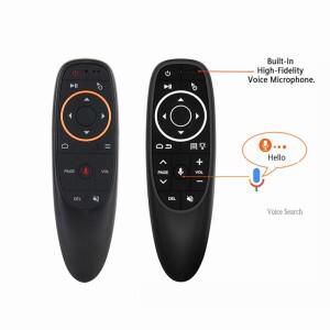 G10 프로 음성 원격 제어 무선 마우스 자이로 감지 게임 IR 학습 안드로이드 TV 박스용 USB 수신기 포함 2.