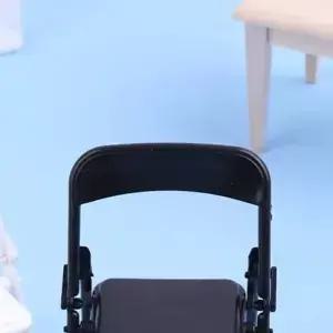 미니 의자 1 12 인형의 집 미니어처 접이식 안락의자 장식 장난감