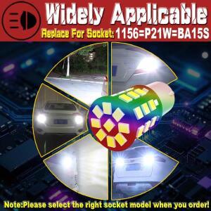 2개 P21W 1156 7506 BA15S R5W R10W LED 후진등 백업 램프 후방 안개등 전구 12V BMW E46 E39 E30 E84 E34