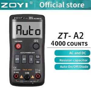 프리미엄 스테이블 ZOYI ZT-A2 완전 자동 디지털 멀티미터 고정밀 NCV 안티버닝 미니