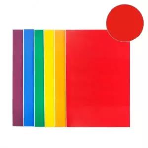 현진 단면칼라보드롱우드락 미니 MCB-16 빨강색 290x440mm (5개입)