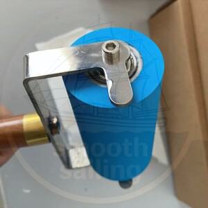 100mm 고무 브레이어 인쇄 잉크 롤러(샌달우드 손잡이 포함) 릴리프 목판 및 에칭에 적합