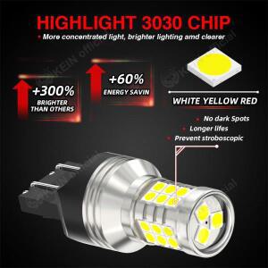 1pcs 스트로브 Led 1157 P21W 7443 W21/5W BA15S R5W R10W T20 빨간색 중지 플래시 브레이크 역방향 램프