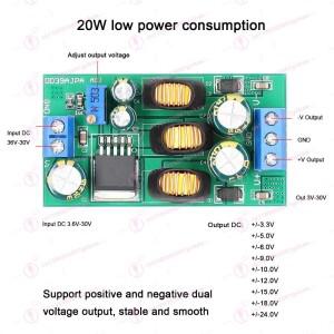 DC3.6-30V  DC ± 포지티브 및 부스트 업/다운 인버터 20W 듀얼 출력 전원 모듈