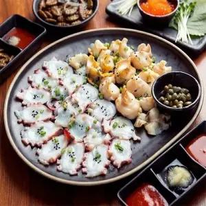 국내산 자숙 골뱅이 200g+문어 100g+초장 1팩 1세트