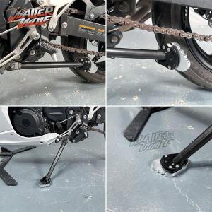 2026 Z500 킥스탠드 확장 플레이트 가와사키 닌자 400 1000 2014-2025 사이드 확대 홀더