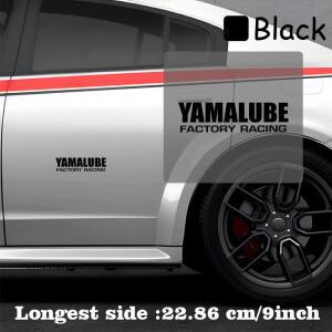 2D 플랫 스티커 멀티 컬러 YAMALUBE FACTORY RACING: 고 윤활유 레이싱 기술 투명