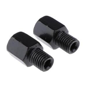 2X 바이크 오토바이 백미러 어댑터 나사 LH 10mm - RH 스레드 포함