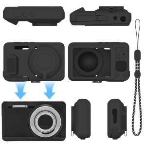 KODAK PIXPRO FZ55 실리콘 케이스 디지털 카메라 카메라 가방 카메라 바디 커버 충격 방지 미끄럼 방지 카