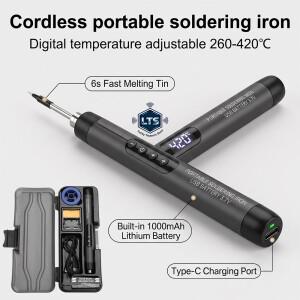 5V 8W USB 납땜 인두 무선 전기  리튬 배터리 휴대용 용접 도구