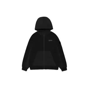 내셔널지오그래픽 키즈 N213KFT220 우븐 믹스 트레이닝 풀집업 CARBON BLACK 2168261